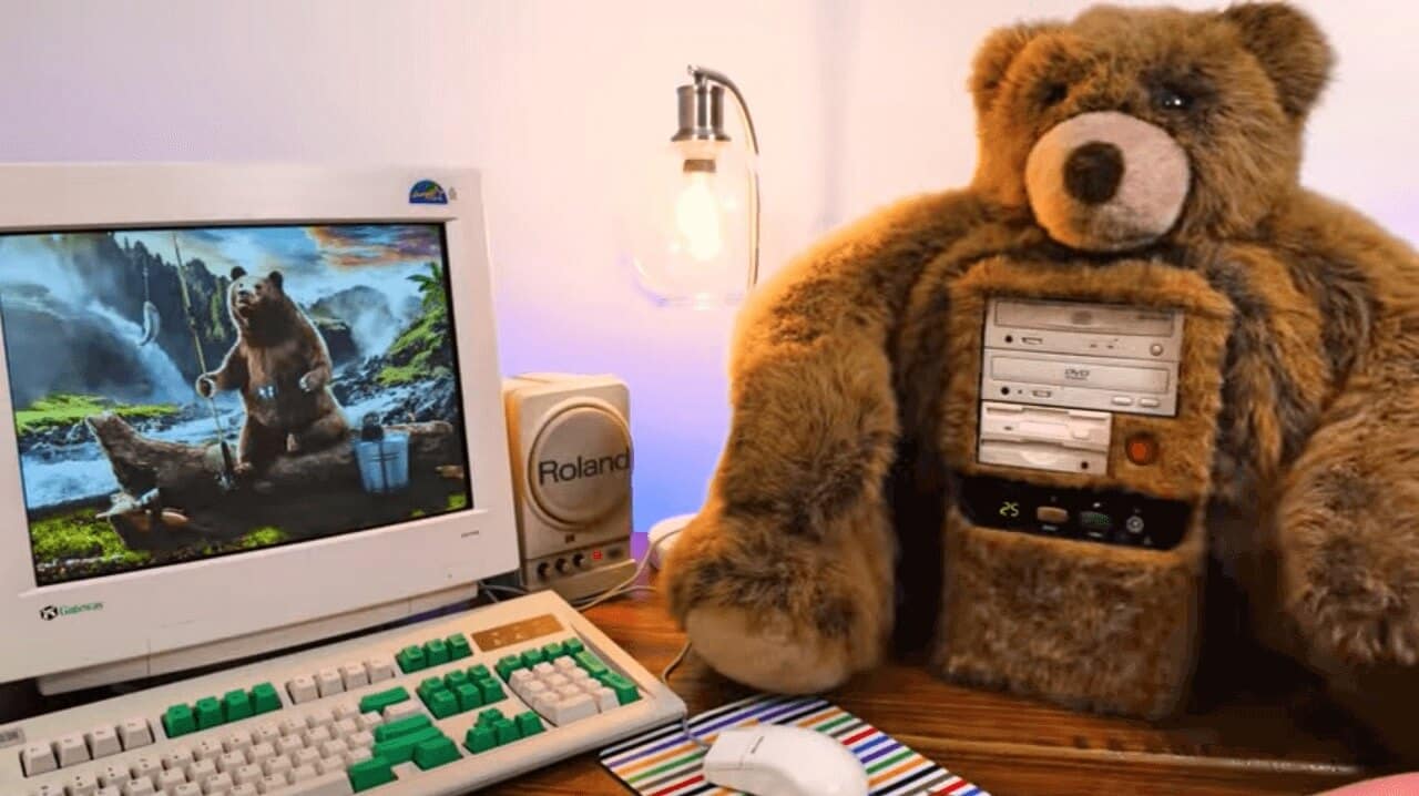 Man's IKEA Hack of a Teddy Bear Computer Goes Viral After 20 Years