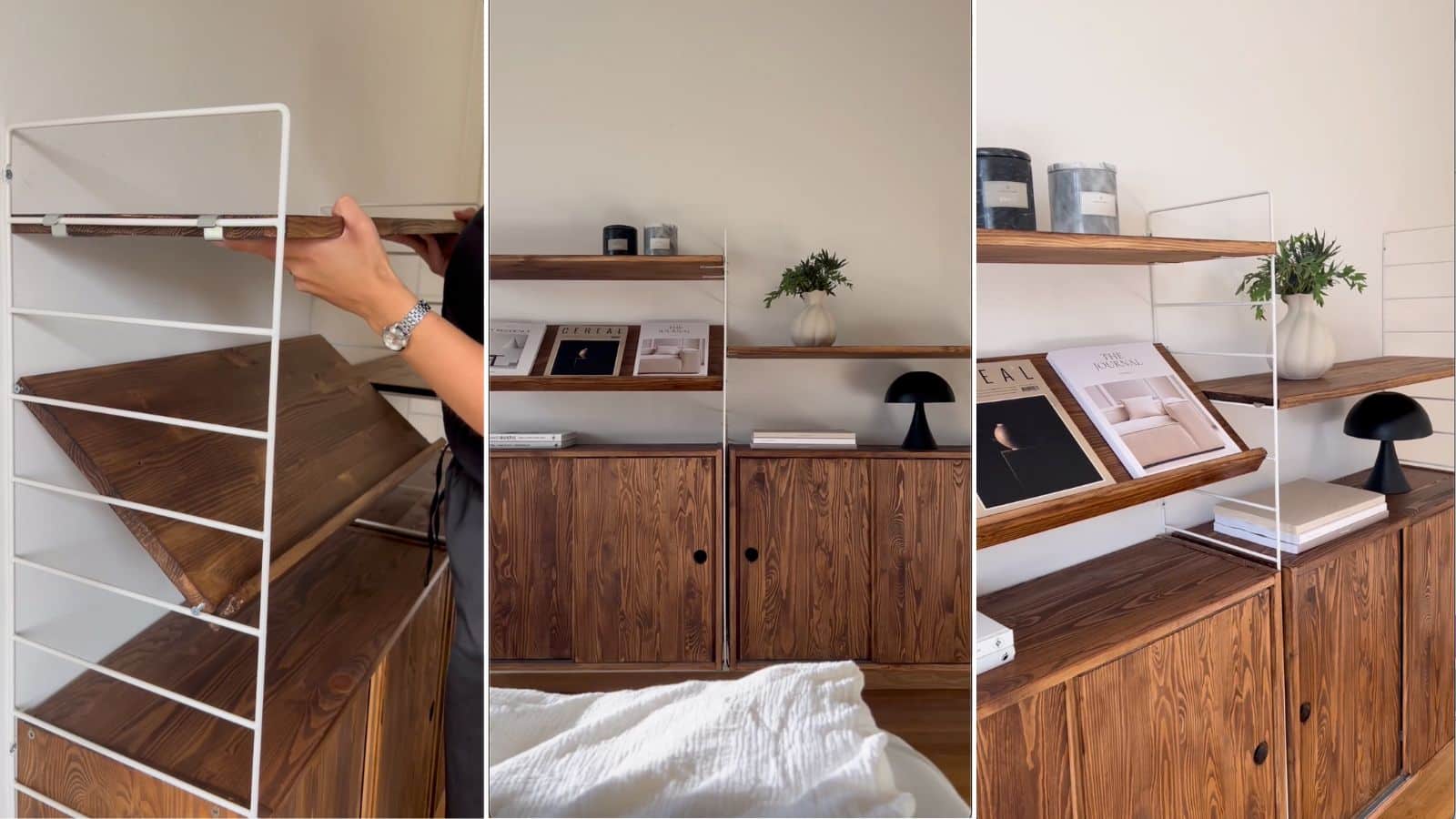 The Iconic String Shelf inspired this IVAR Hack IKEA Hackers