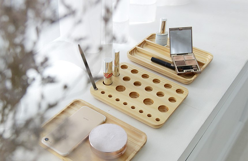 Wood Cosmetic Tray ikkodesign