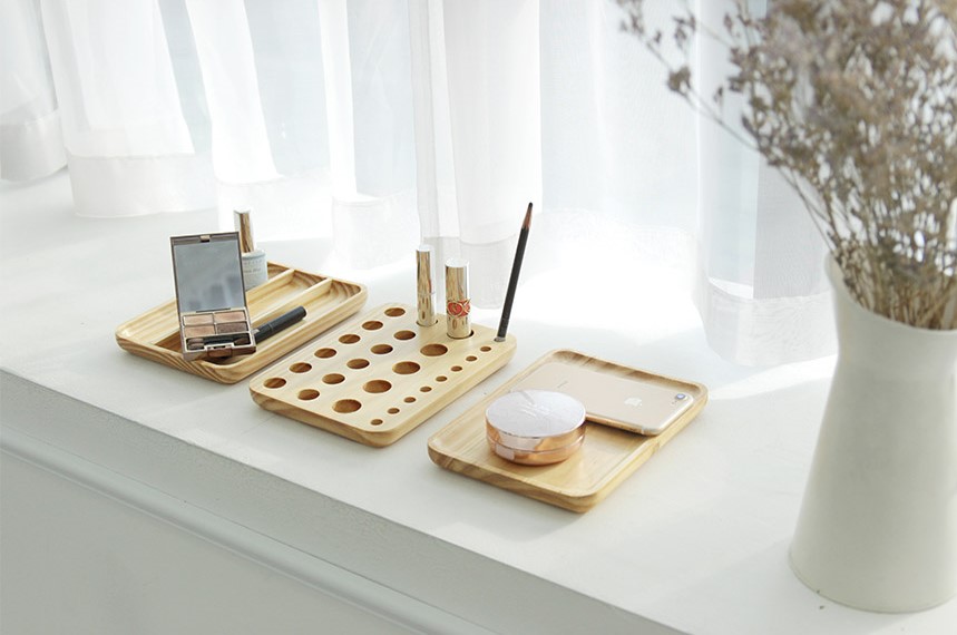 Wood Cosmetic Tray ikkodesign