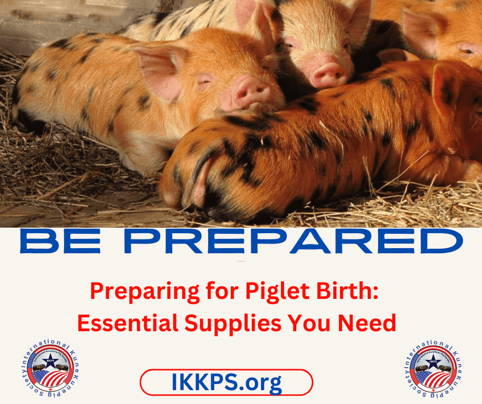 Preparing for KuneKune Piglet Birth Essential Supplies You Need