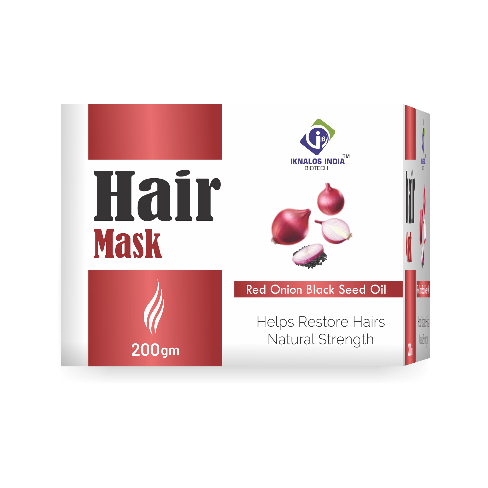 Red Onion Balck Seed Hair Mask Iknalos India Biotech