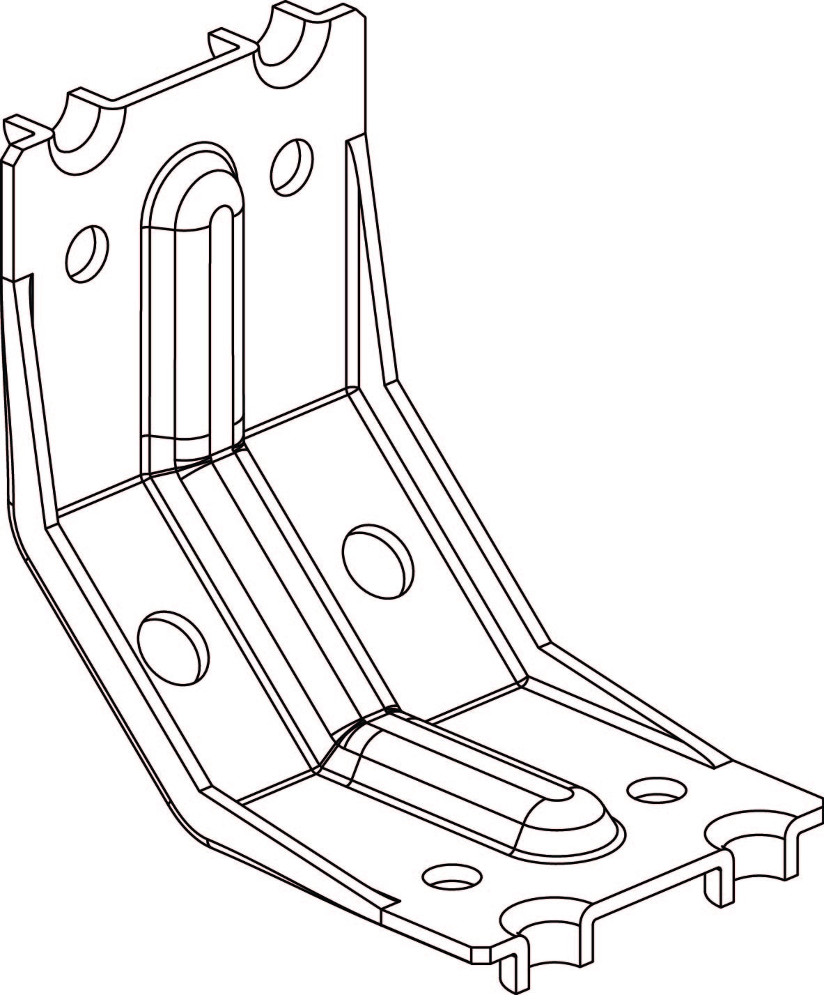 IKEA 10081621 (1x) Brace Corner Bracket (leg Assembly) IKEA