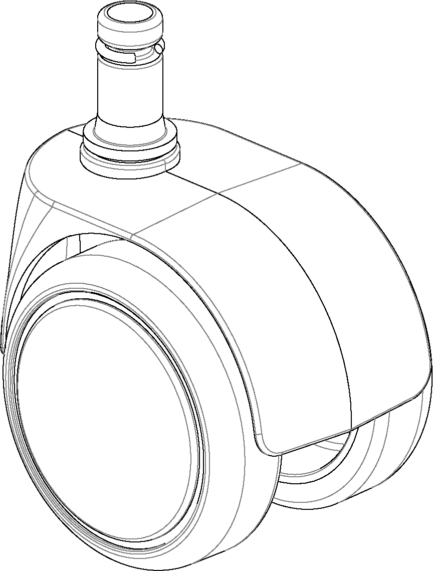IKEA 10073636 / 10049269 / 10049284 (5x) Castor Twin IKEA Replacement