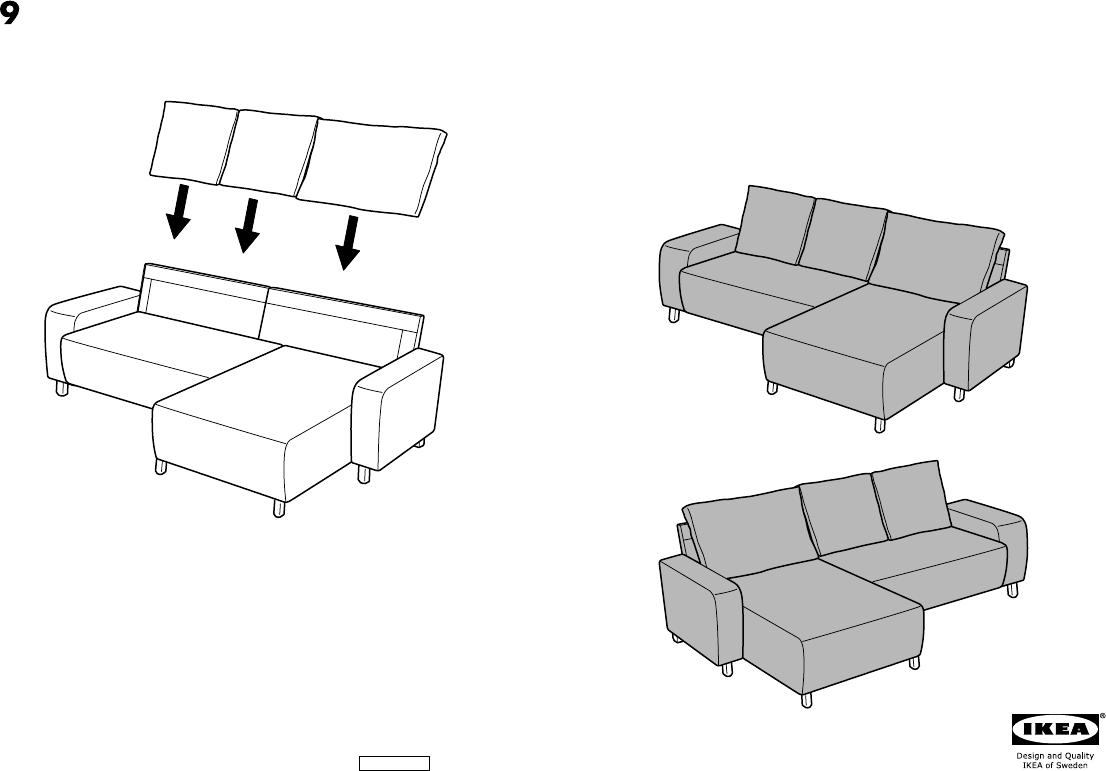 Get IKEA DELSBO (+ Chaise Longue) 3 Seat Sofa Replacement Parts