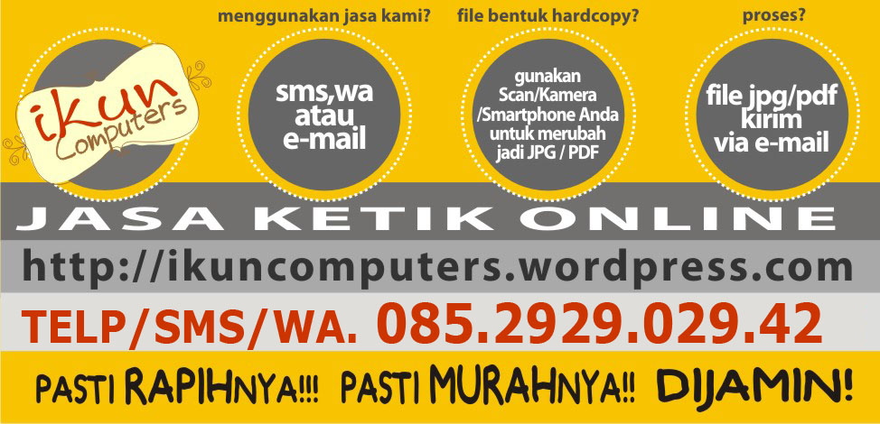 Jasa Ketik Solo – Ikun Computers