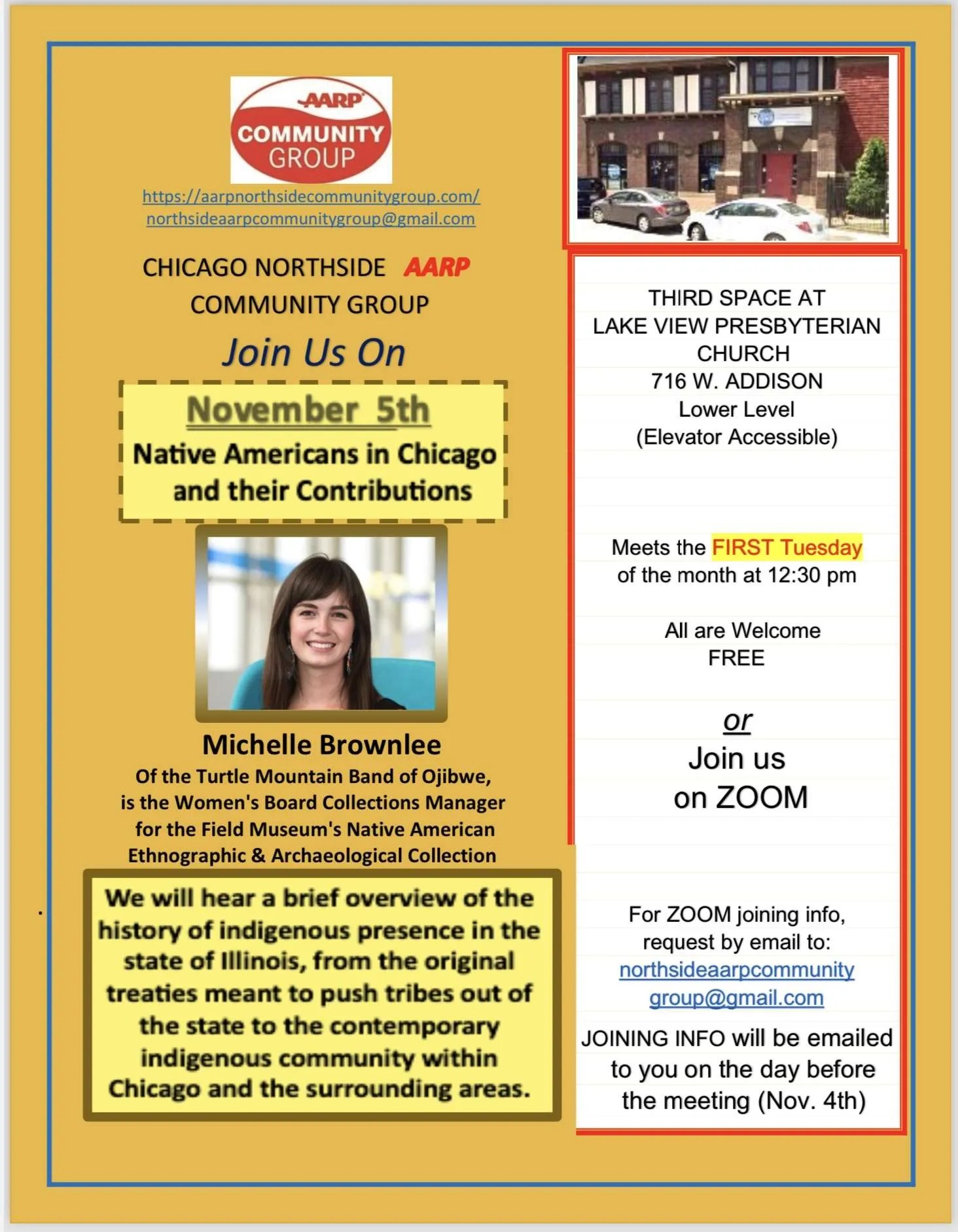 Chicago Northside AARP Community Group Illinois Continuity of Care