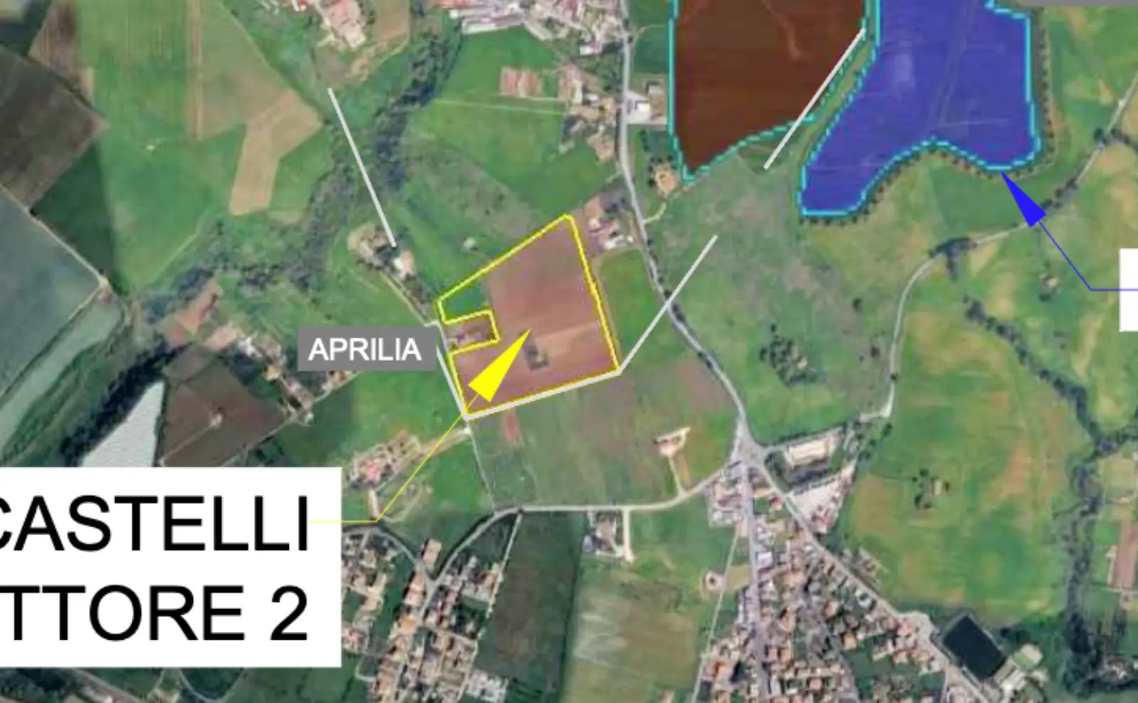 Il terreno di Aprilia, foto rendering estratta dal progetto