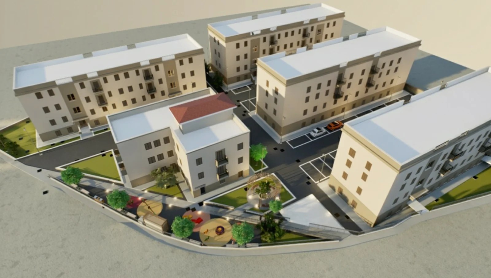 Nettuno, rendering interventi a Santa Barbara