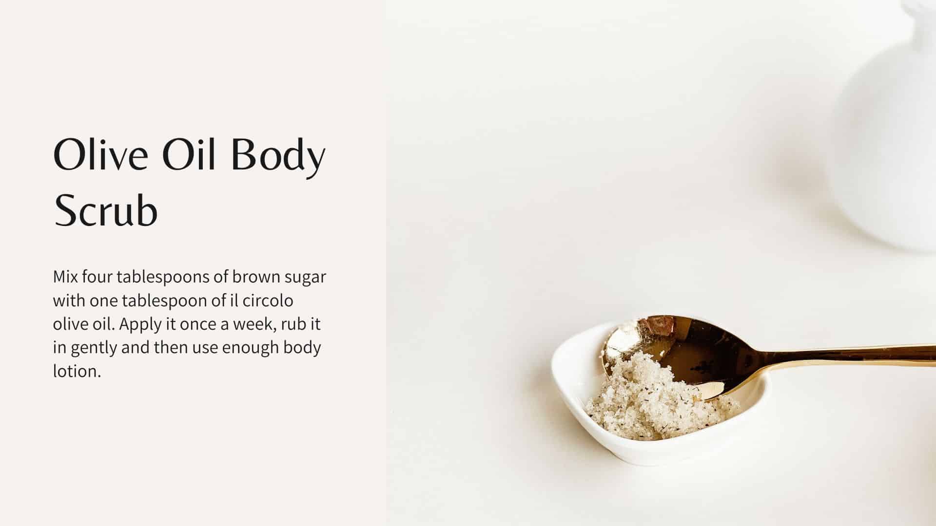 Can olive oil help regenerate my skin? ilcircolo