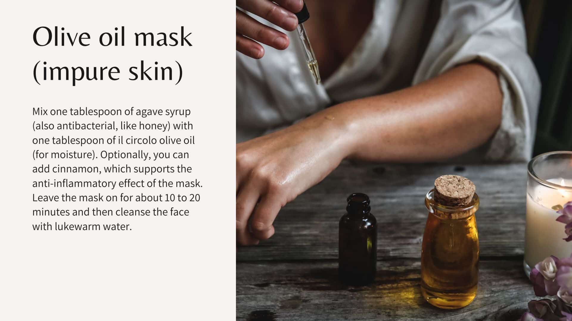 Can olive oil help regenerate my skin? ilcircolo