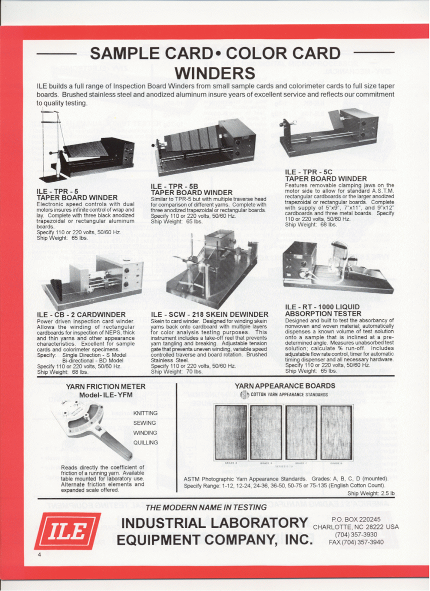 Industrial Laboratory Equipment Company