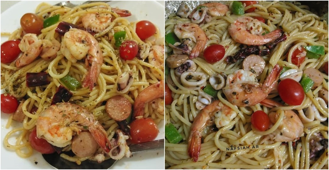 Cara Masak Spaghetti Aglio Olio. Menu Simple Yang Sedap & Mengenyangkan
