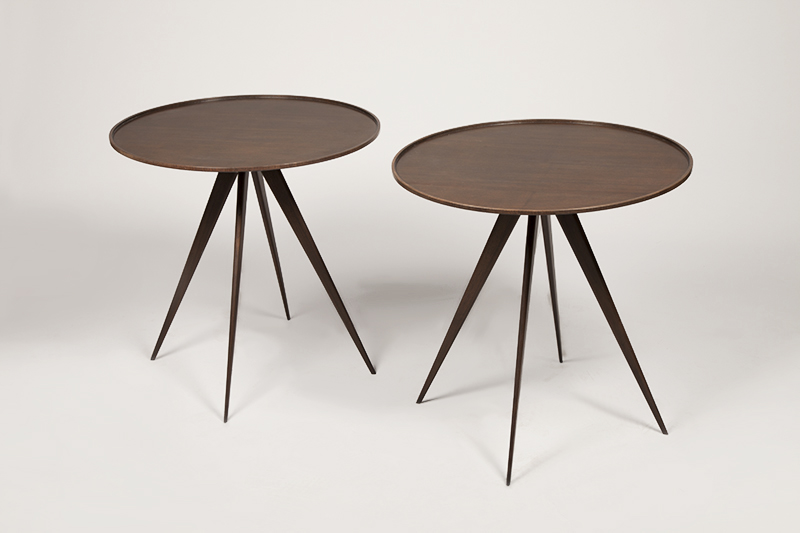 Pair of MidCentury Style Side Tables by ILIAD Design Iliad