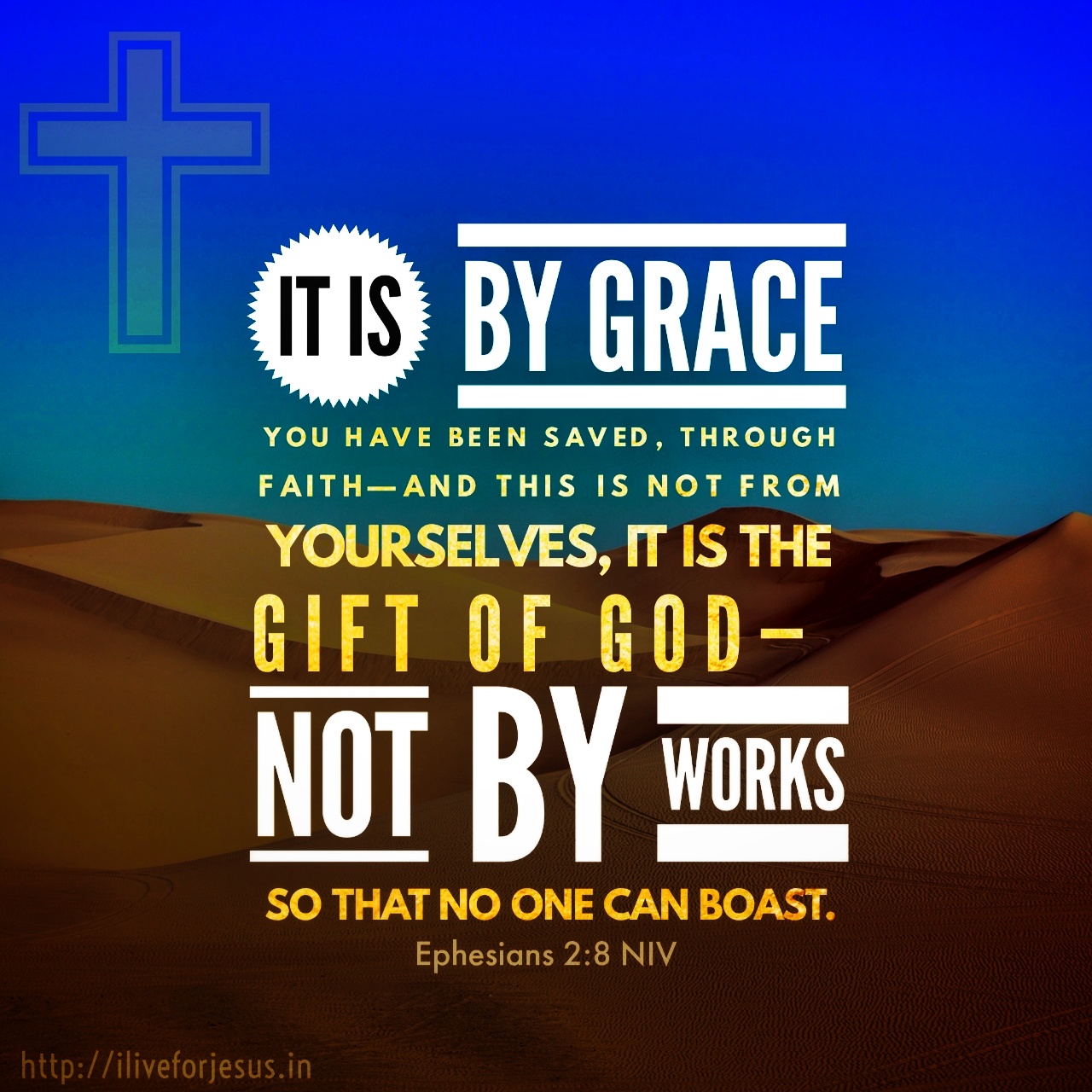 By Grace, Not Works I Live For JESUS