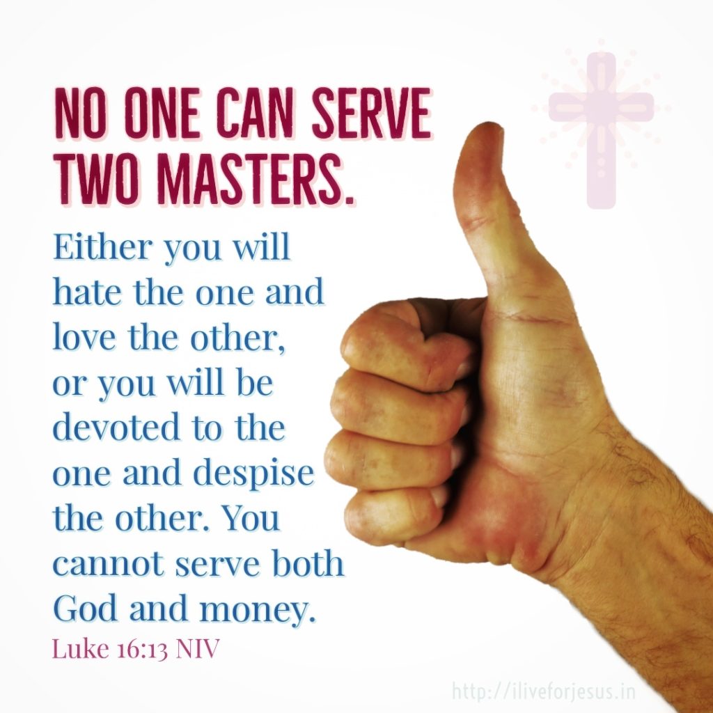No One Can Serve Two Masters I Live For JESUS