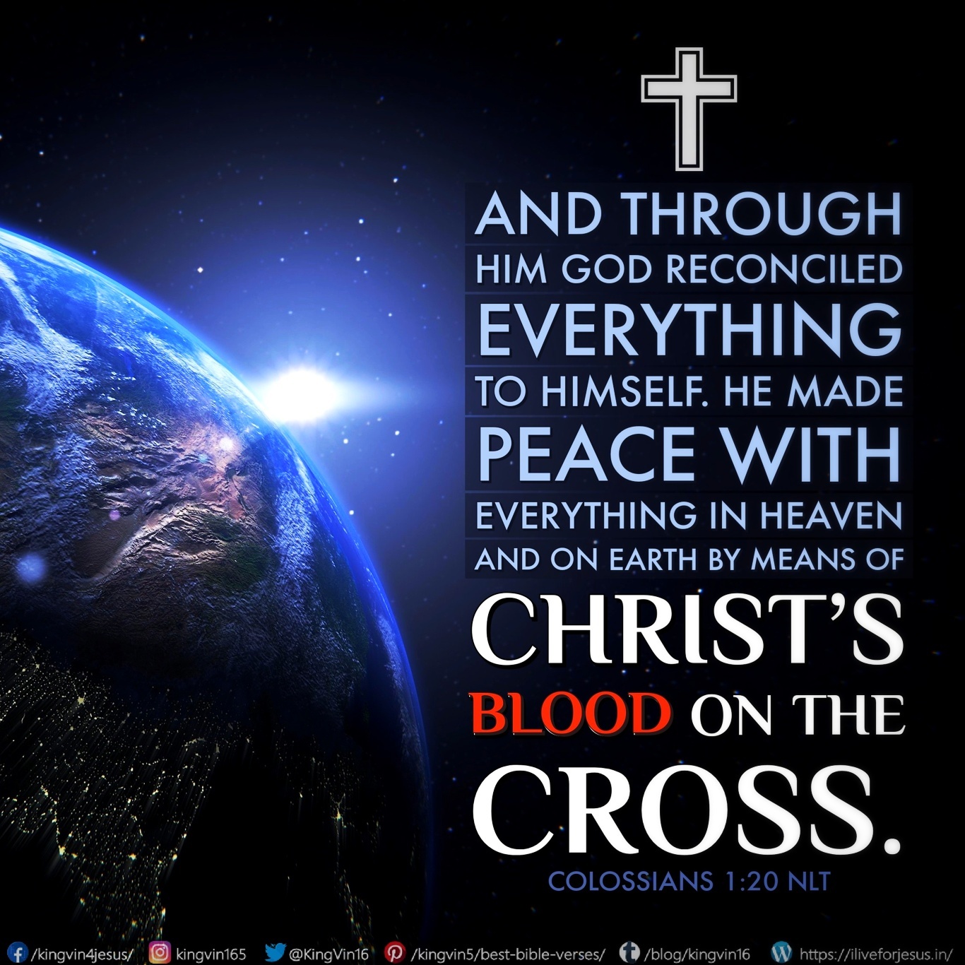 Christ’s Blood on the Cross I Live For JESUS