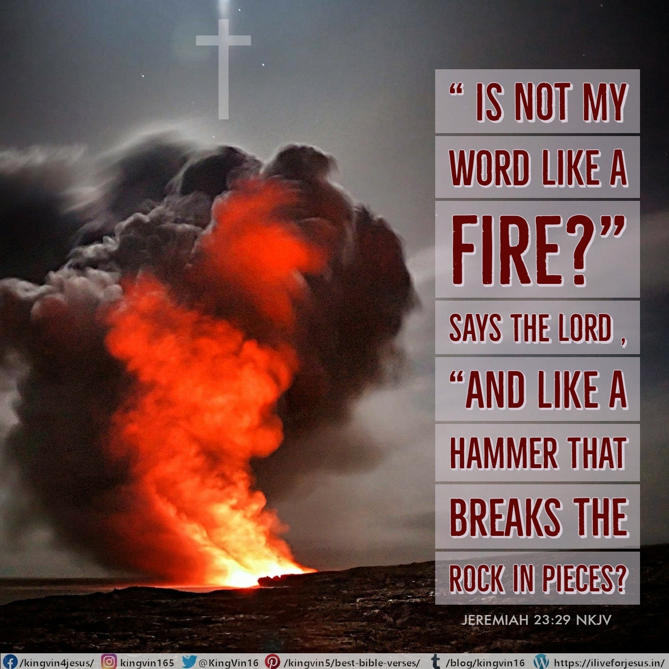 Like a Fire I Live For JESUS