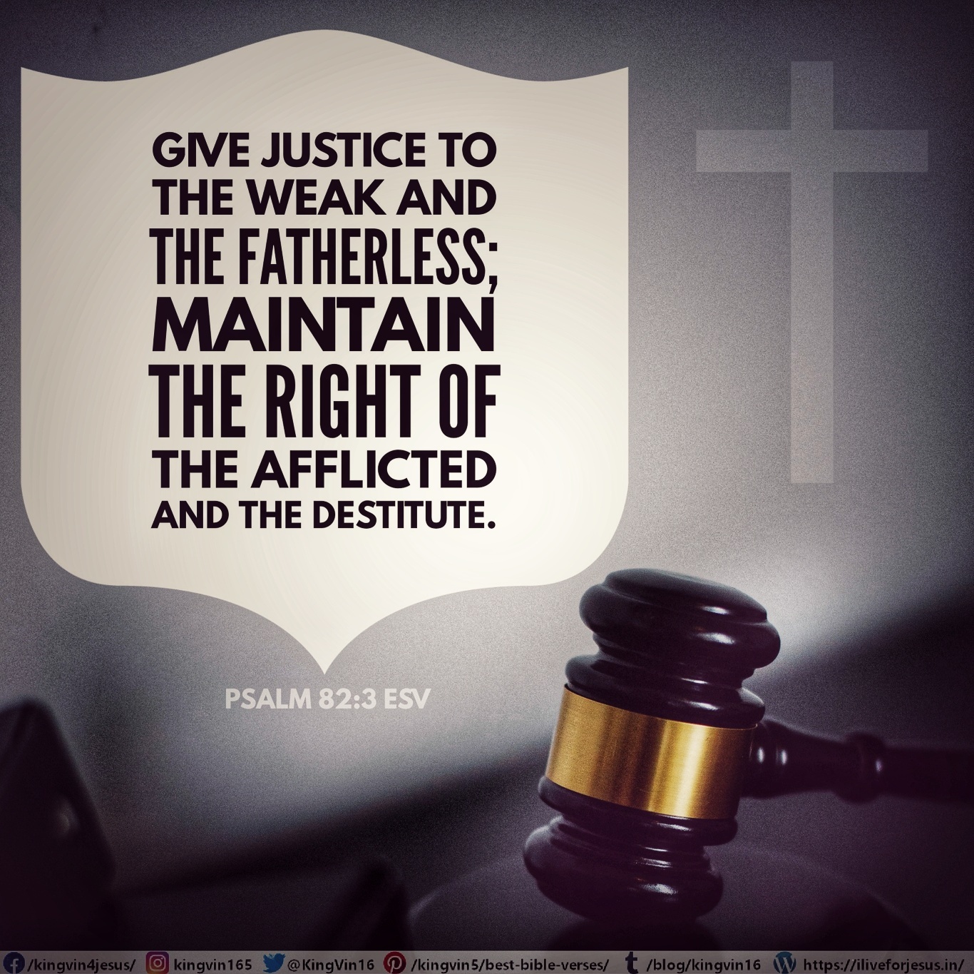 Give Justice I Live For JESUS