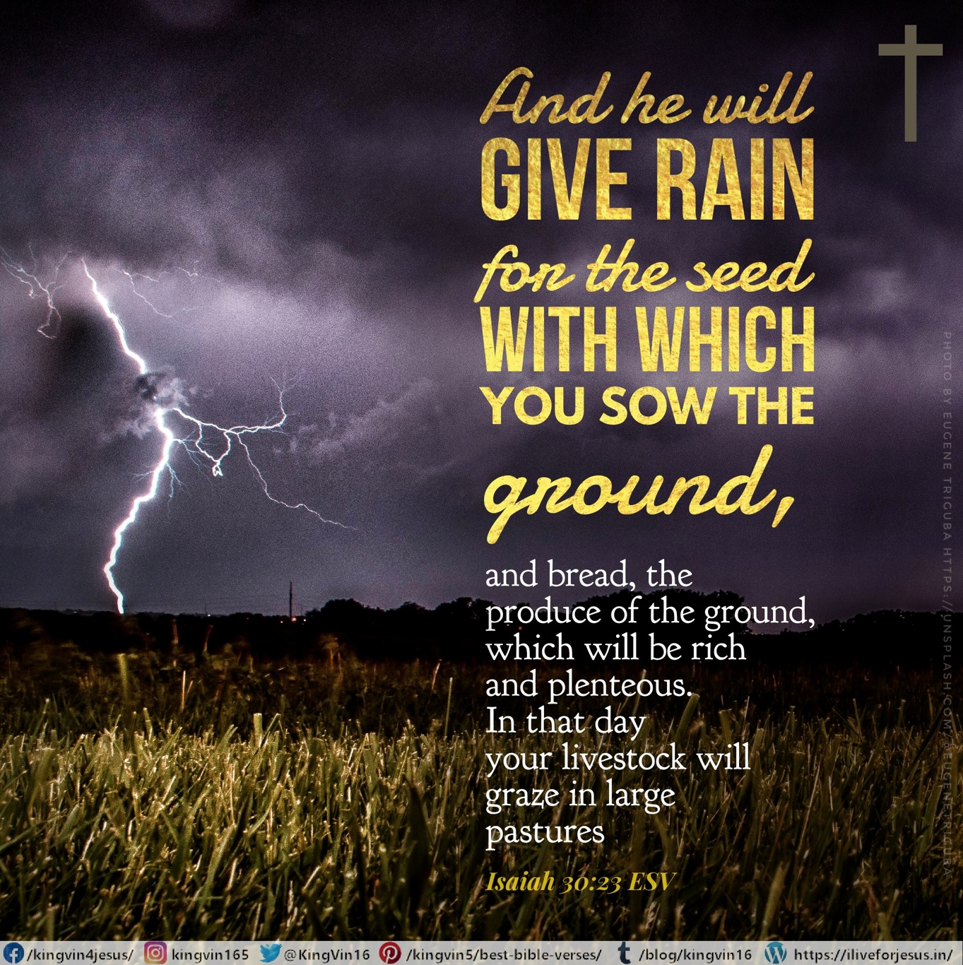 He Will Give Rain I Live For JESUS