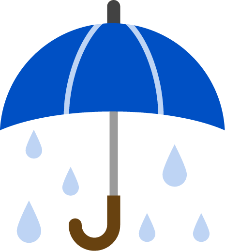 雨天（雨の天気）マークのイラスト | 無料フリーイラスト素材集【Frame Illust】 大雨アイコンのイラスト | 無料イラスト素材のIllalet