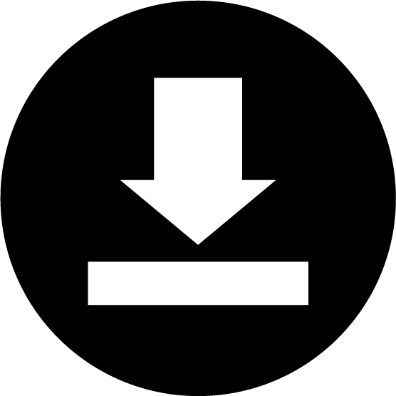 線画 アイコン 素材 イラスト スマホ Sns メニュー 撮影 サウンド ホーム 通知 データ等のイラスト素材 [65591174] - Pixta ダウンロードボタンのアイコンイラスト（丸・白黒） | 無料イラスト素材のIllalet