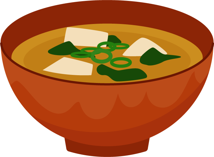 色塗りできるお味噌汁のイラスト|ぬれよん-ぬれるフリーイラスト 味噌汁のイラスト1 | 無料イラスト素材のIllalet