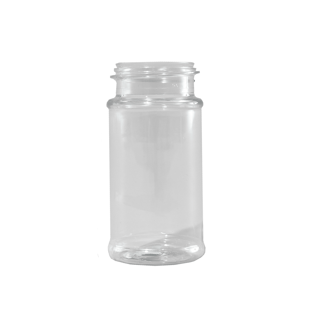 3.5 oz. Clear PET Plastic Spice Jar, 43485 Illing Company