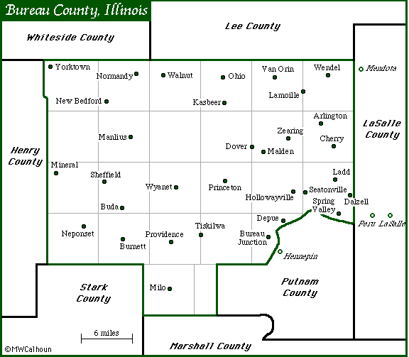 Communities Bureau County, IL, USA