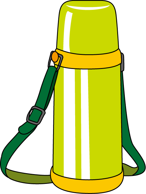 無料イラスト 水筒 イラストポップ 学校のイラスト | 遠足No14水筒の無料素材