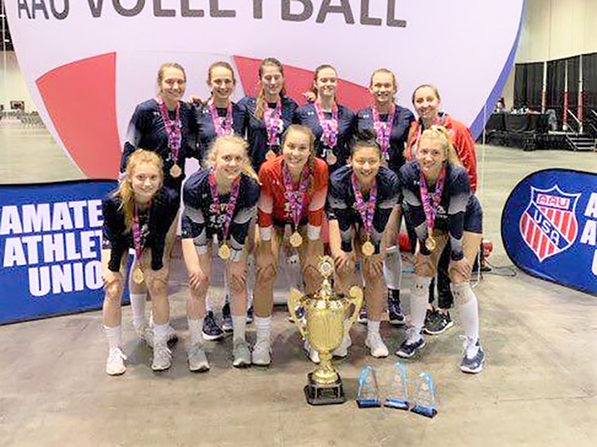 Sports Performance wins two national AAU 18's championships; SPVB 18