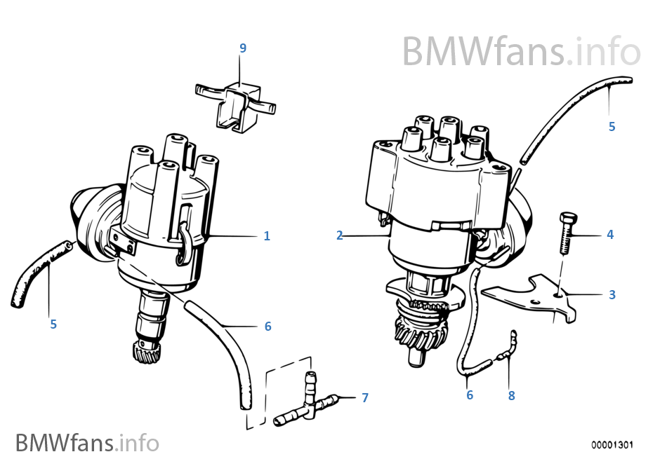 Distributor BMW 3' E30 323i M20 Europe