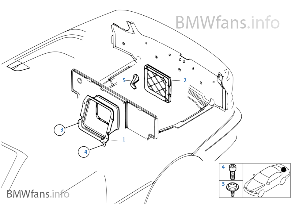 Ski bag BMW 3' E46 318Ci N42 Europe