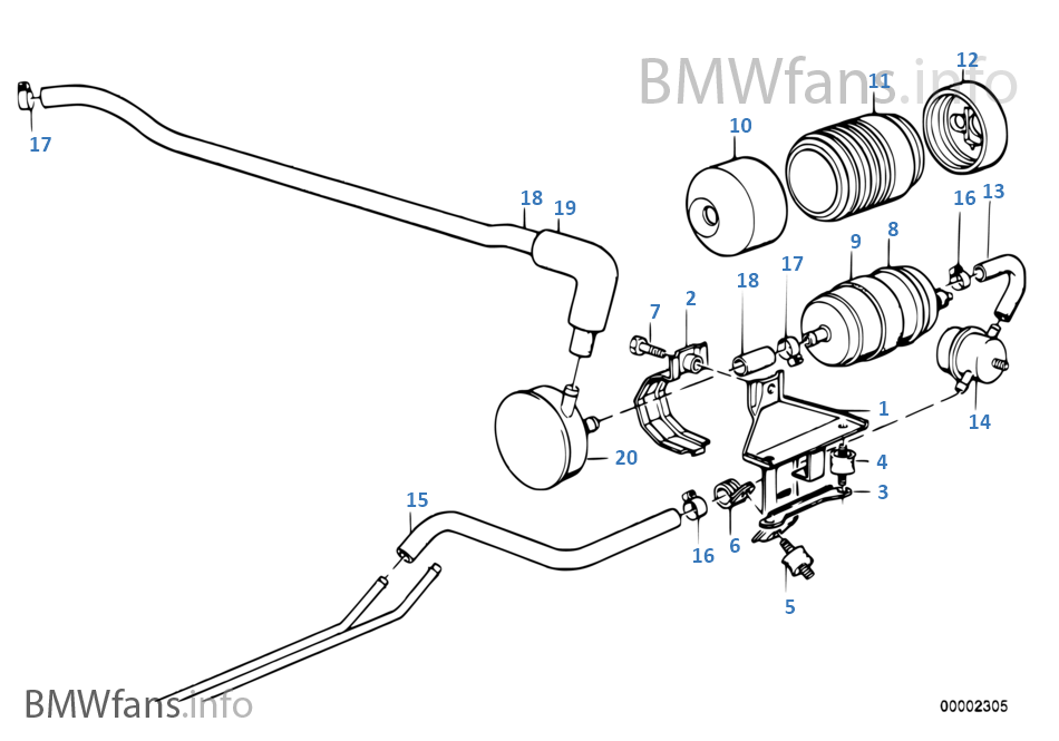 Fuel pump BMW 3' E30 323i M20 Europe