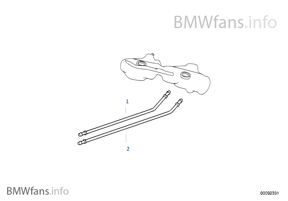 Fuel pipe BMW 3' E36 325i M50 Europe