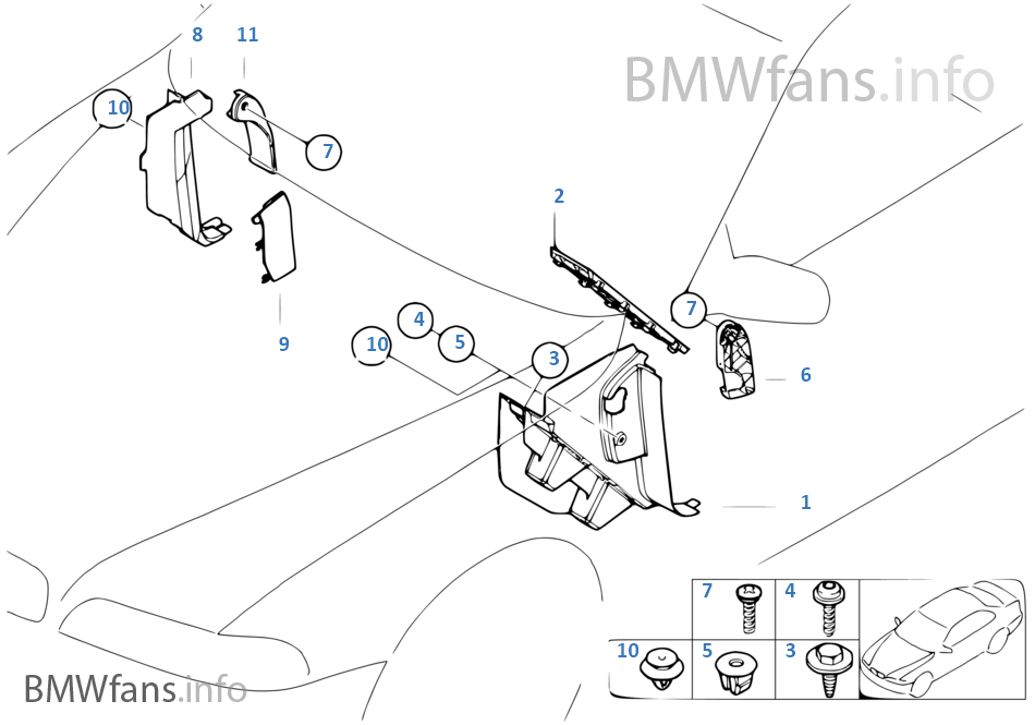 E53 X5 EWS location
