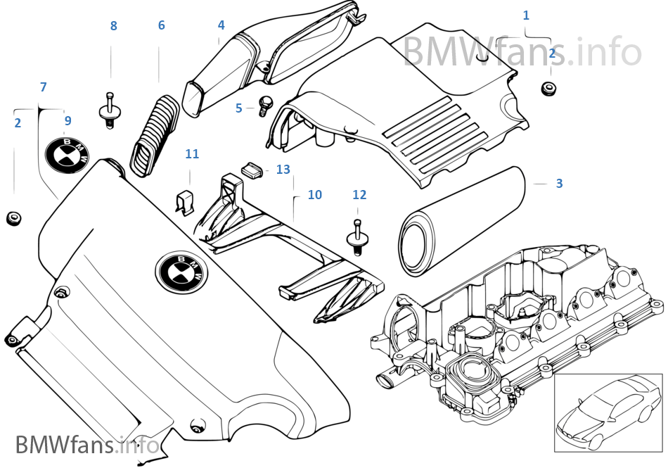 BMWklub.pl • Zobacz temat Wlot powietrza na filtr 320d