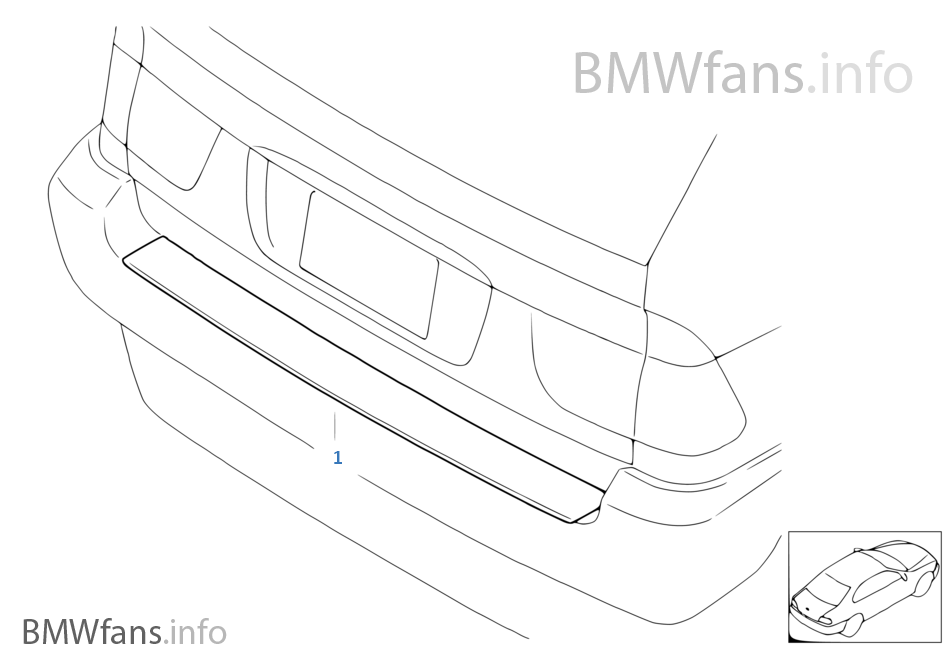 Bmw x3 rear bumper step protection