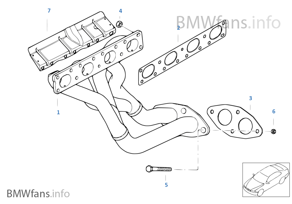 Exhaust manifold BMW 3' E46 318Ci N46 Europe