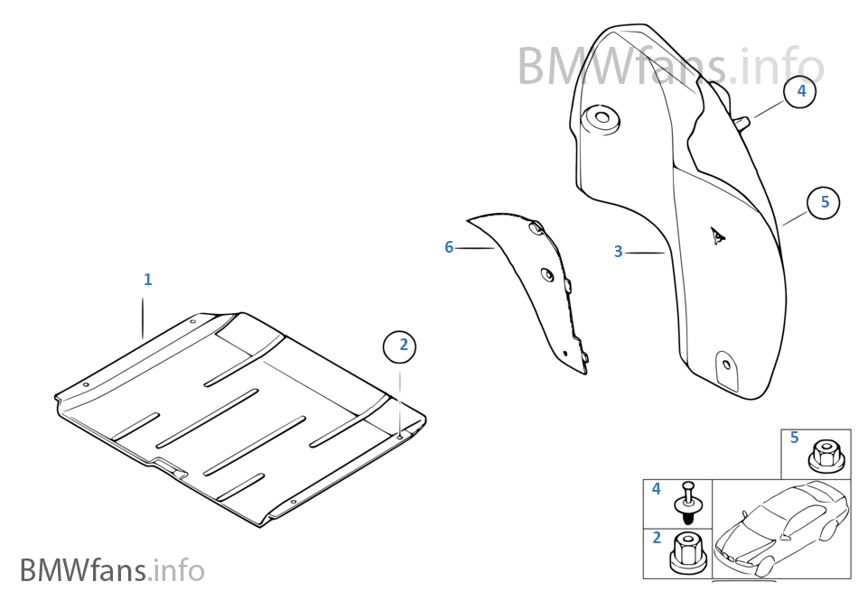 Various body parts | BMW 3' E46 M3 S54 USA