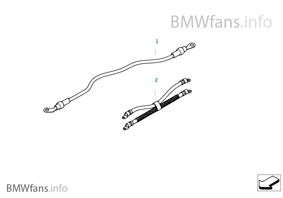 Cable flow heater / Auxiliary heater BMW 3' E46 330d M57 Europe