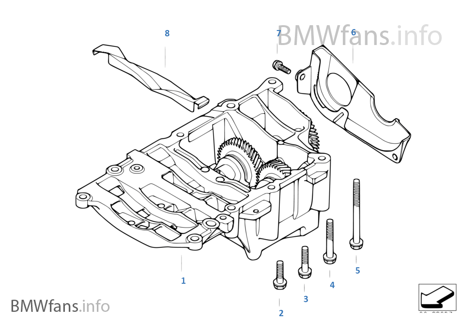 Crankshaft drive mass compensator BMW 3' E90 320d M47N2 Europe