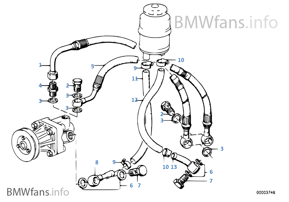 Hydro steering-oil pipes | BMW 3' E30 325i M20 Europe