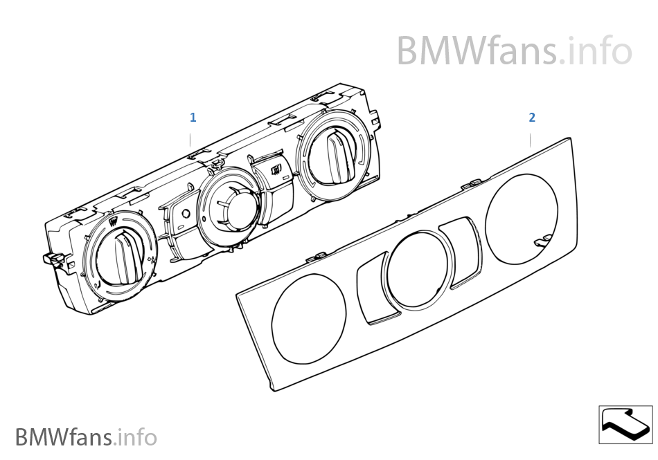 Heater control BMW 1' E87 LCI 118d N47 Europe