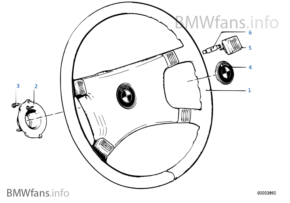 Steering wheel | BMW 7' E23 735i M30 USA