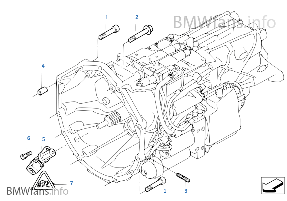 Gearbox mounting BMW 5' E60 M5 S85 USA