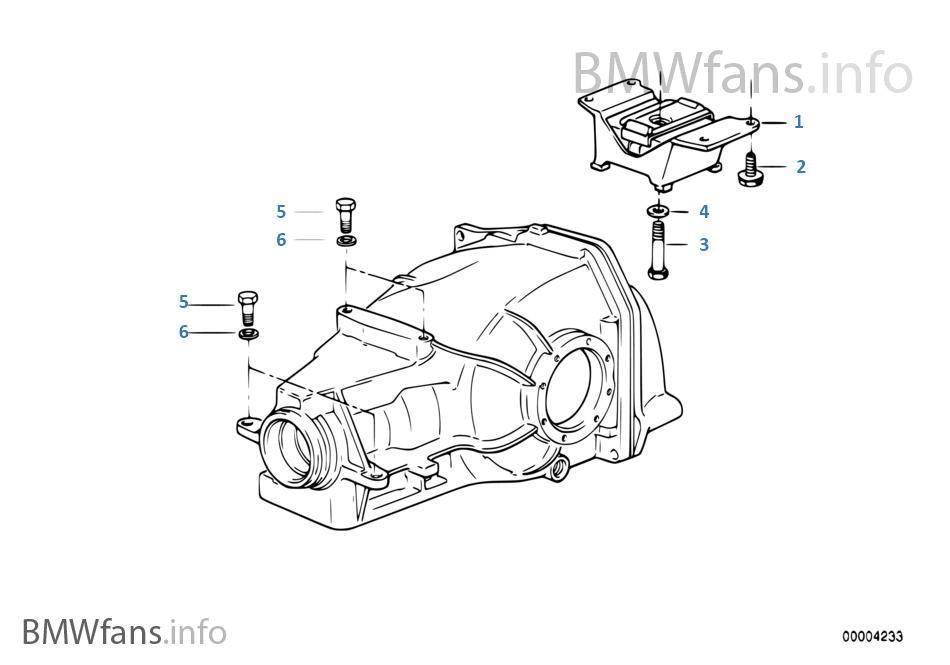 Differential suspension BMW 5' E34 524td M21 Europe