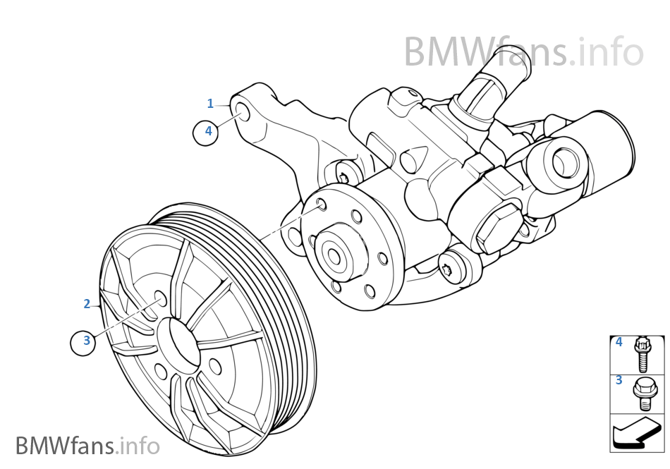 2009 Bmw 335i Power Steering Pump