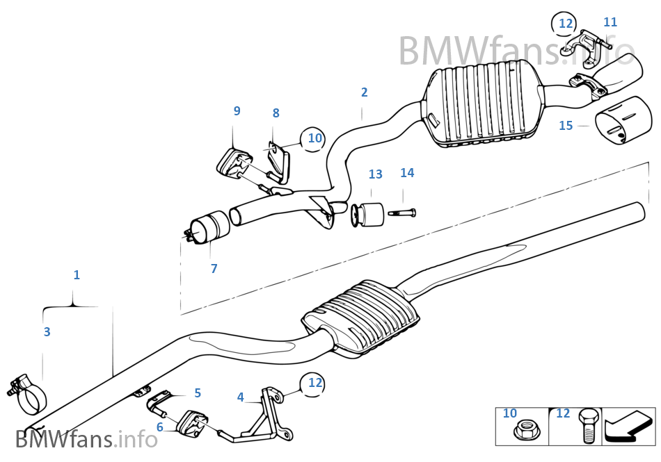 Genuine BMW Performance Exhaust System For E92/E93 328i,, 43 OFF