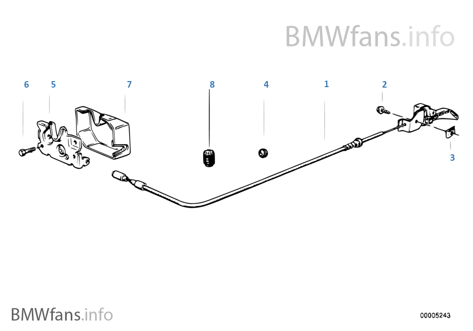 Engine hood mechanism | BMW 3' E30 325i M20 Europe